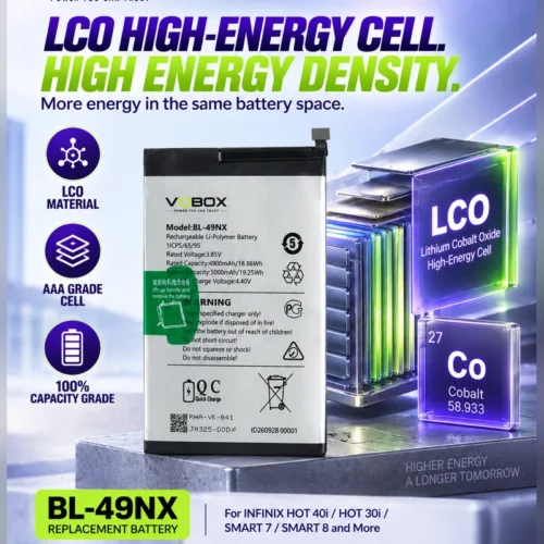Twelve Infinix Models One 5000mAh Battery – BL-49NX - Product Infinix Bl 49nx 2 - VOBOX Phone Replacement Battery Ma...