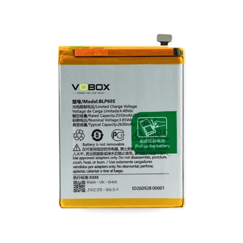 Original-Capacity Replacement for OPPO A35 and A33 – BLP605 - Product Oppo Blp605 01 Front - VOBOX Phone Replacement...