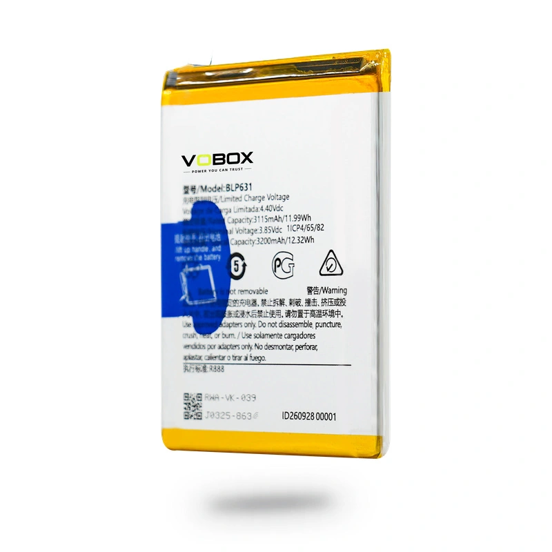 One 3200mAh Battery for OPPO F3 and F5 Series – BLP631 - Product Oppo Blp631 04 Side Shadow - VOBOX Phone Replacemen...
