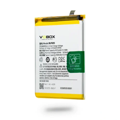 3500mAh Battery Replacement for realme U1 – BLP695 - Product Oppo Blp695 04 Side Shadow - VOBOX Phone Replacement Ba...