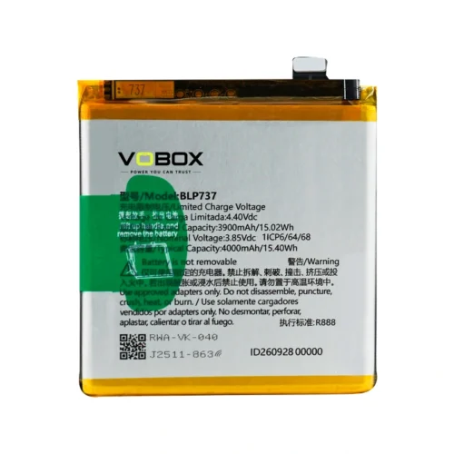 4000mAh Replacement Battery for OPPO Reno2 F – BLP737 - Product Oppo Blp737 01 Front - VOBOX Phone Replacement Batte...