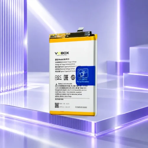 Power OPPO Reno5 and Reno6 4G Repairs with One 4310mAh BLP819 Battery - Product Oppo Blp819 02 Side - VOBOX Phone Replacem...
