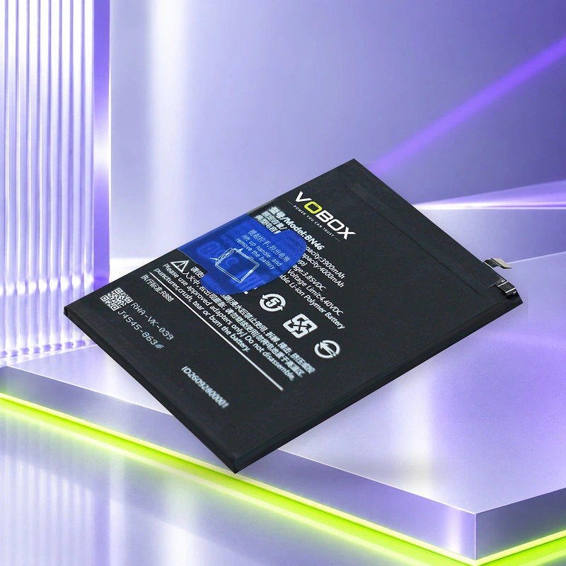 One BN46 Battery Serves Redmi 7 Note 8 and Y3 Repairs - Product Redmi Bn46 03 Angle - VOBOX Phone Replacement Battery Manu...