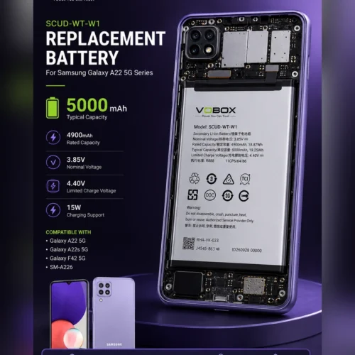 Long-Life Pure-Cobalt Battery SCUD-WT-W1 for Samsung A22 5G and More</trp-post...