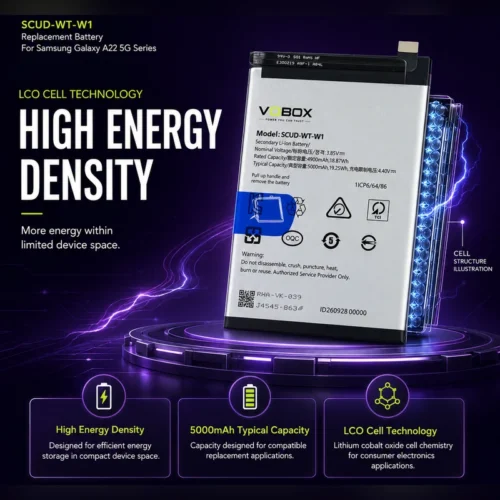 Long-Life Pure-Cobalt Battery SCUD-WT-W1 for Samsung A22 5G and More</trp-post...